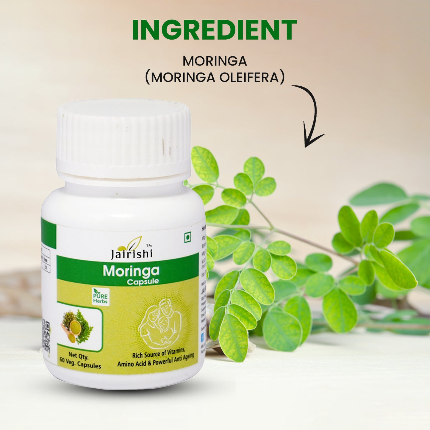 Moringa Capsules+ Spirulina Capsules  120 Capsules