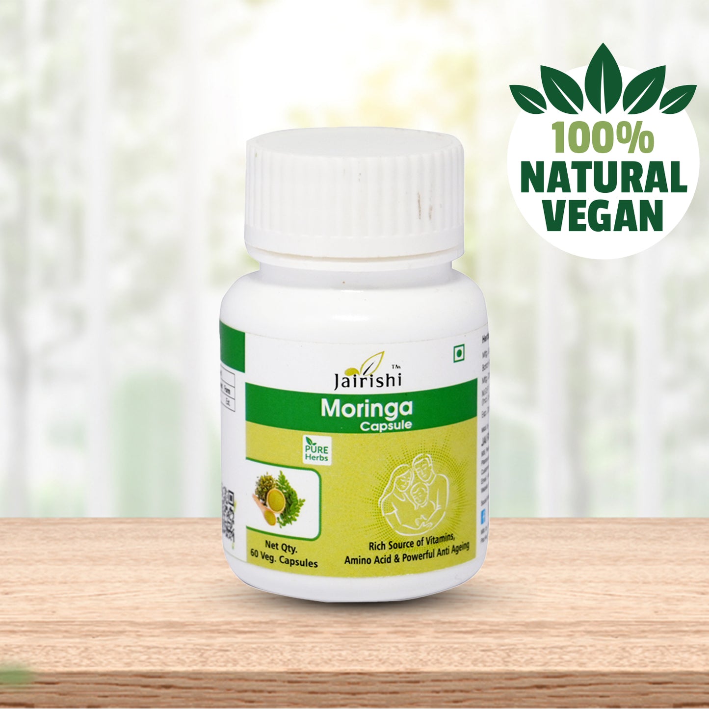 Moringa Capsules+ Spirulina Capsules  120 Capsules