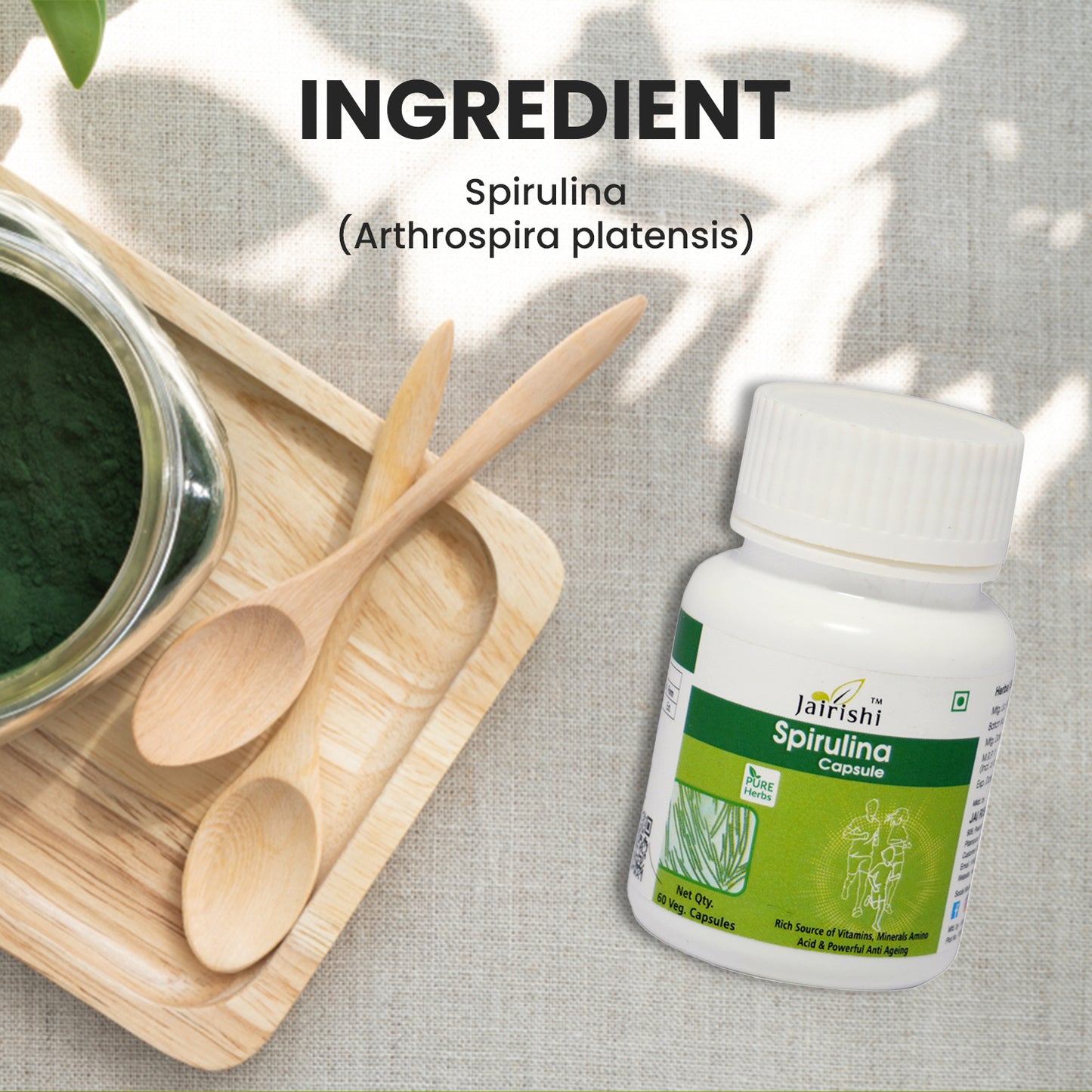 Moringa Capsules+ Spirulina Capsules  120 Capsules